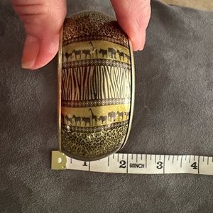 Gold tone Safari bracelet